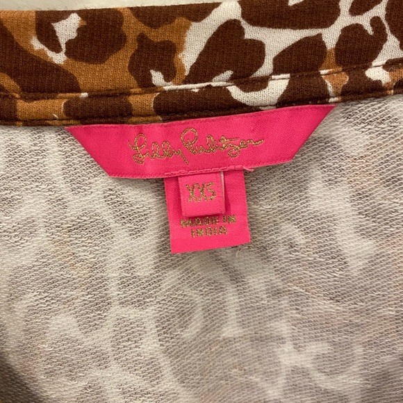 Lilly Pulitzer Leopard Print Cotton Top - Picture 4 of 7